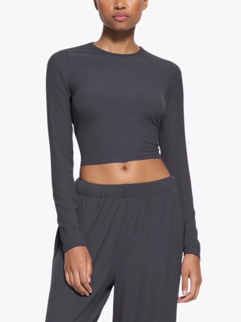 NWT SKIMS Soft Lounge Long Sleeve Cropped Top Size S
